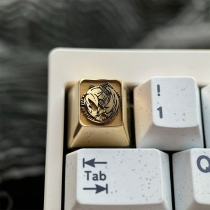 1U Brass Artisan Keycaps for Mechanical Keyboard Personalized Keycaps -Hatsune Miku
